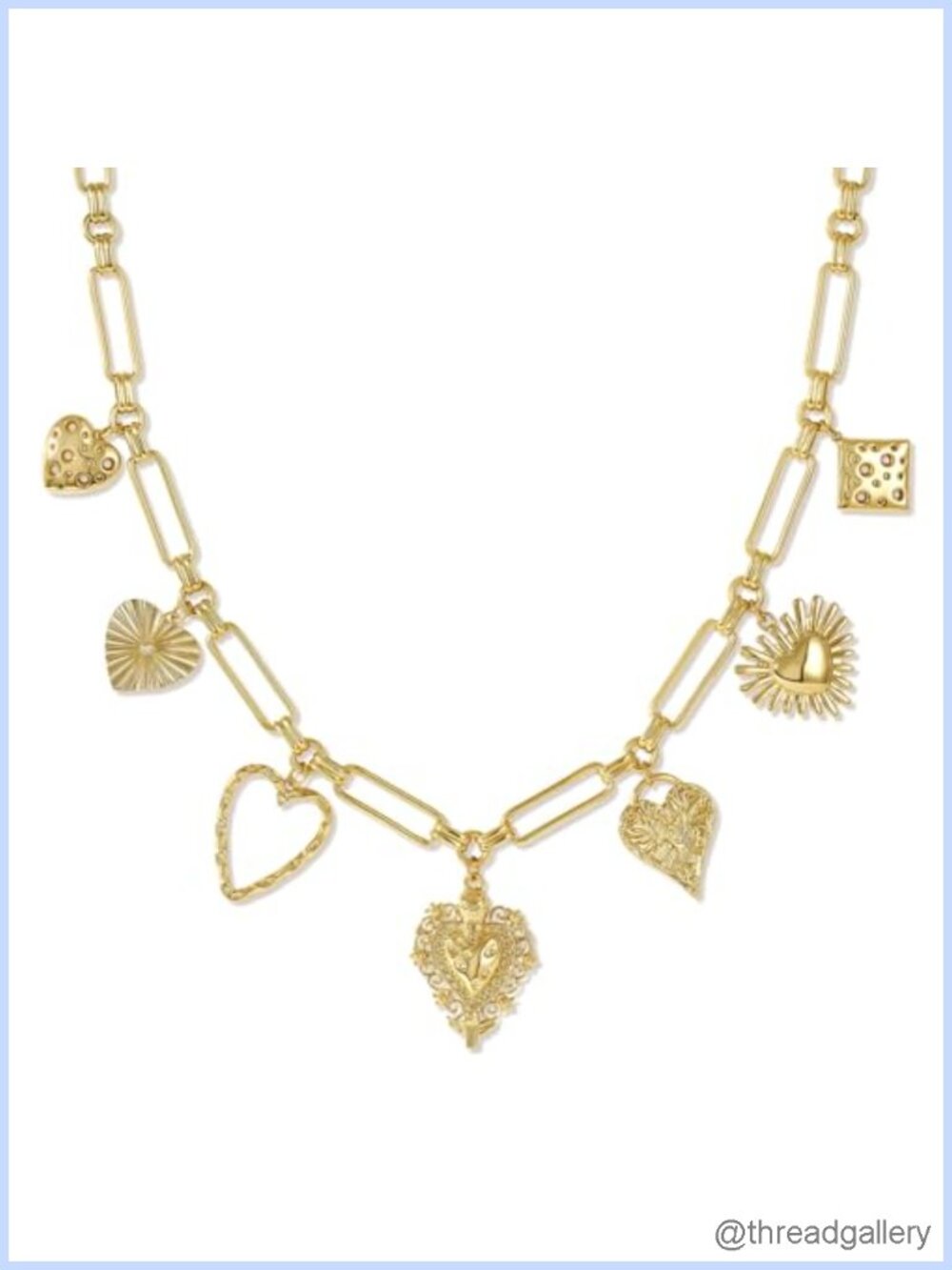 14K Gold Plated Heart Pendant Necklace 18in Adjustable Womens Jewelry